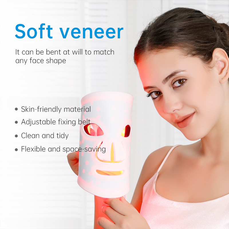 HexoGlow™ – LED-lichttherapiemasker voor gezicht & halsverjonging met 7 kleuren huidverzorging