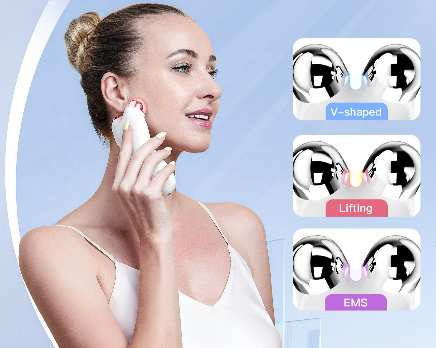HexoSkin™ EMS Gezichtsverstevigende & Liftende Massager