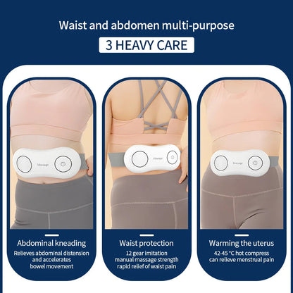 HexoRelief™ EMS Buik- en Rugmassager Voor Pijnverlichting en Ontspanning