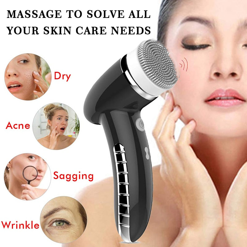 HexoBrush™ – 4-in-1 Sonic Gezichtsreiniger & Massager