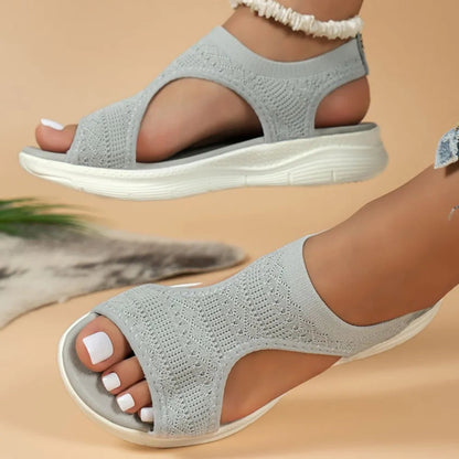 HexoComfy™ – orthopedische sandalen voor dames met hallux-valgusvriendelijk ontwerp, demping en voetboogondersteuning
