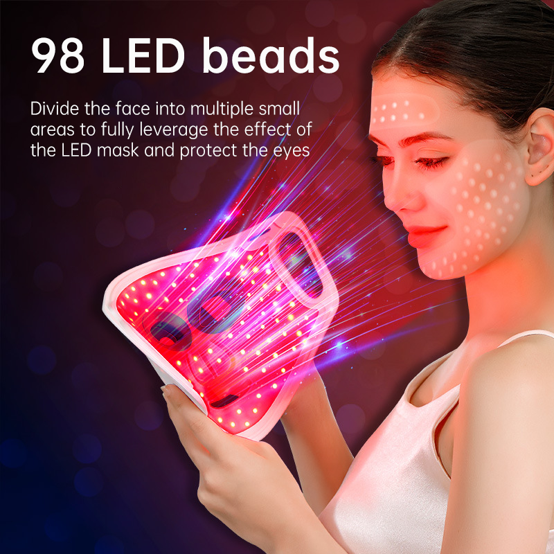 HexoGlow™ – LED-lichttherapiemasker voor gezicht & halsverjonging met 7 kleuren huidverzorging