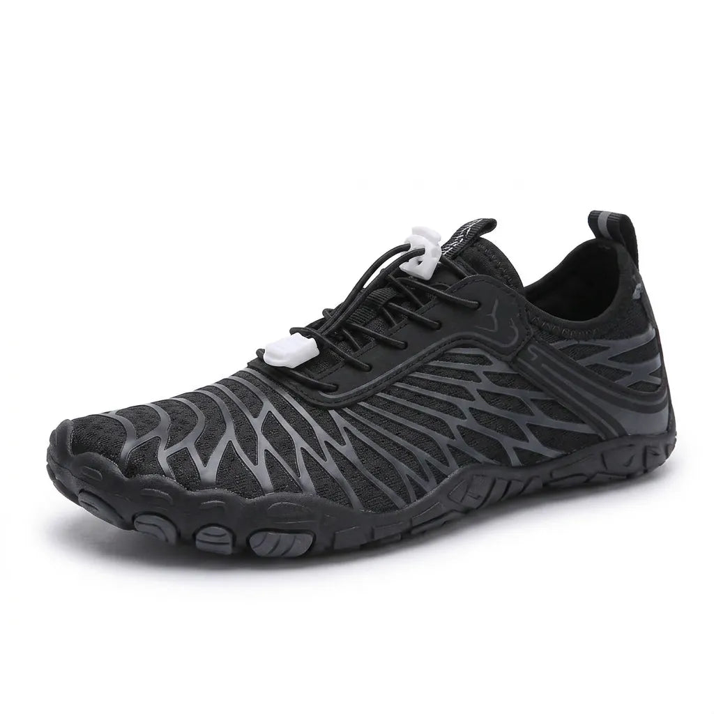 HexoComfy Women's Orthopedic Walking Shoes - Black