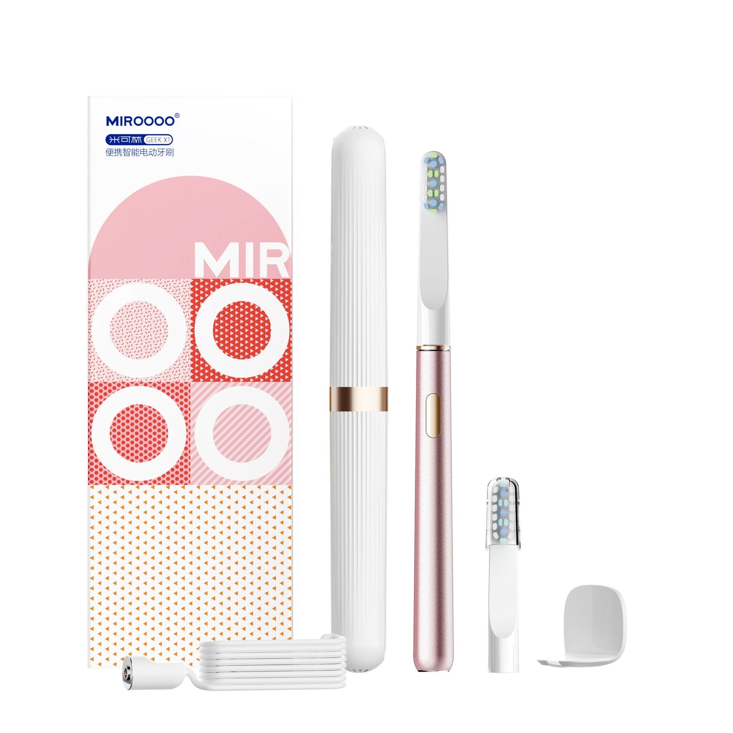 MIROOOO™ – sonische elektrische tandenborstel met slimme vibratie en magnetische oplader