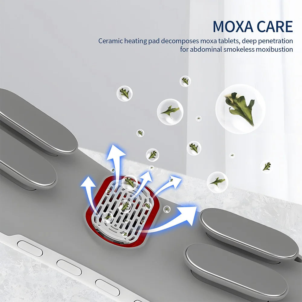 HexoRelief™ EMS Buik- en Rugmassager Voor Pijnverlichting en Ontspanning