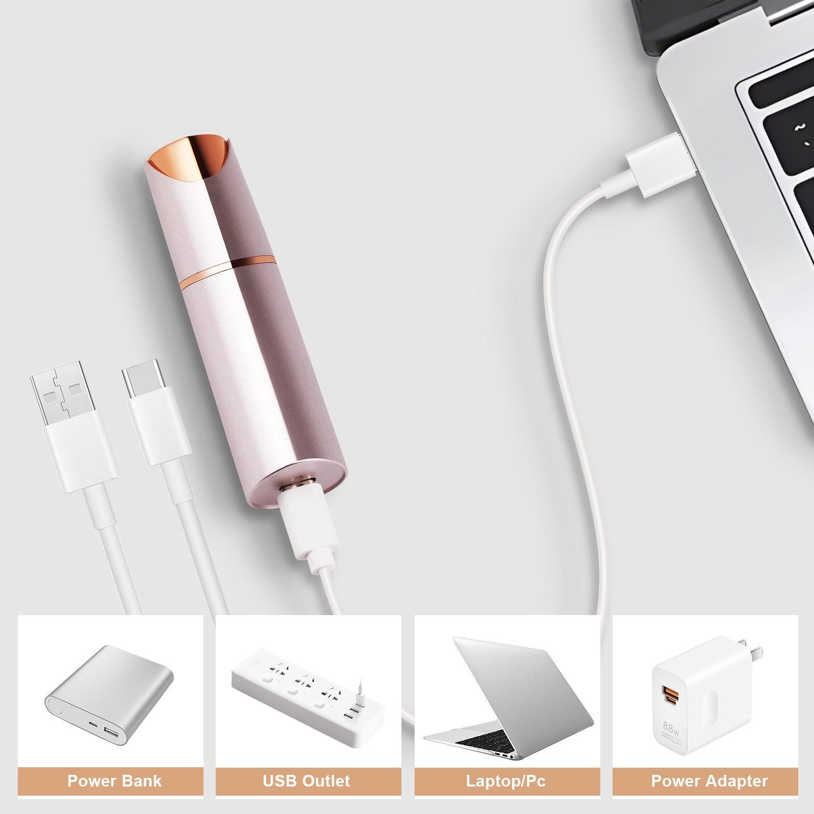 HexoGlow™ 2-in-1 Haarverwijderaar Voor Gevoelige Huid - Pijnloos En Precisie 8