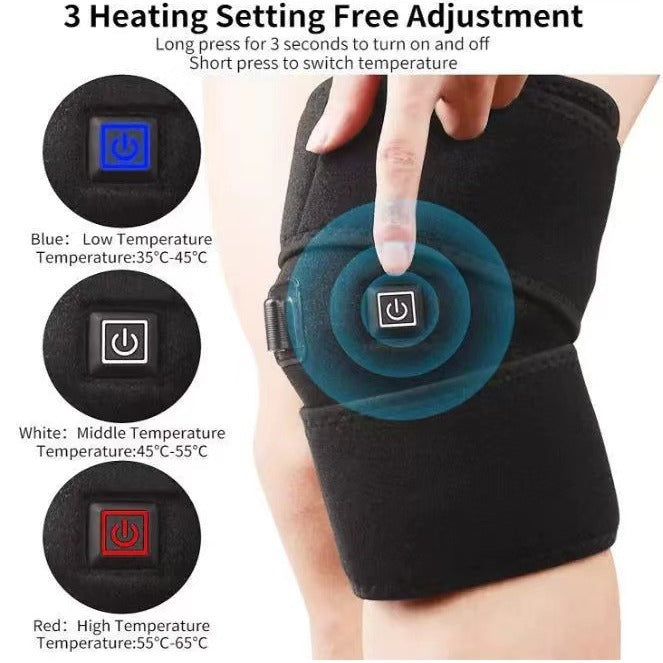 HexoHeat™ – Elektrische Kniebrace met Warmtetherapie