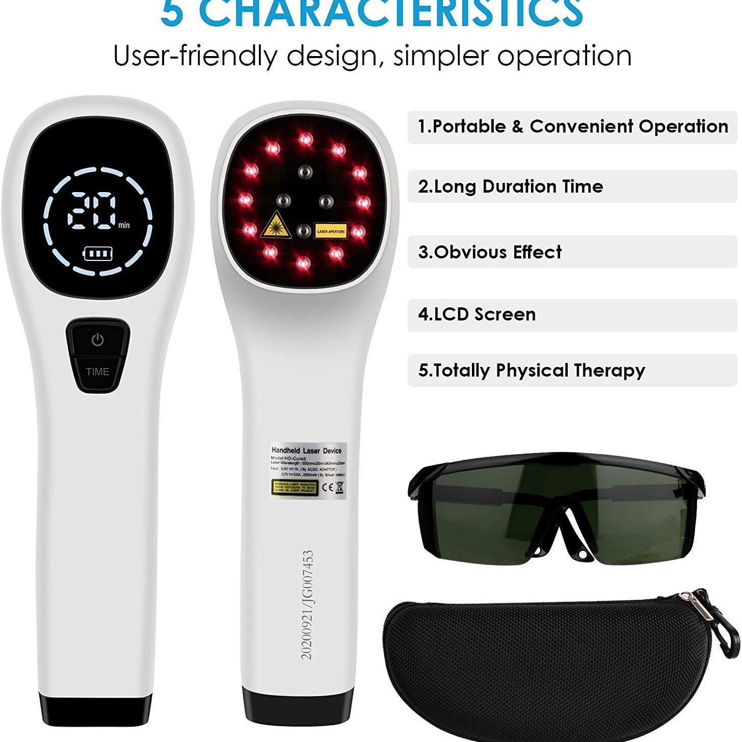 HexoBeam™ Roodlicht Lasertherapie Massager Voor Pijnverlichting En Herstel 2