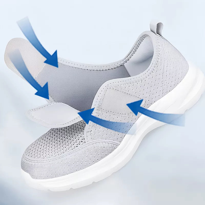 HexoComfy™ – Orthopedische damesschoenen met brede pasvorm voor gezwollen voeten & oedeemverlichting