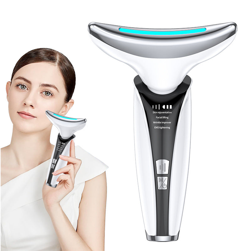 HexoNeck™ – LED nek- en gezichtsmassager voor rimpelvermindering, stevigheid & huidverjonging