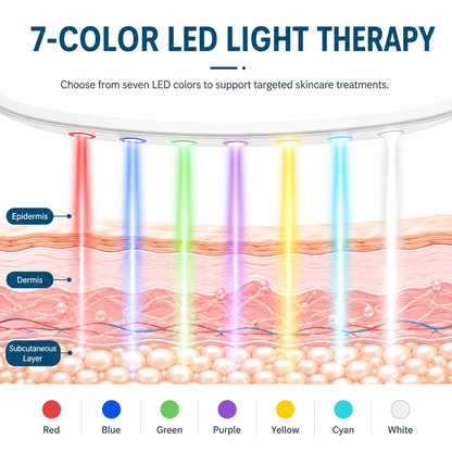 HexoLift™ Gezichts- en nekmassager met microcurrent, EMS en LED-lichttherapie