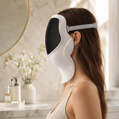 HexoGlow™ LED-gezichts- en nekmasker met 7 kleuren lichttherapie