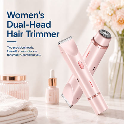HexoSmooth™ Elektrisch scheerapparaat voor dames met dubbele kop – gezicht & lichaam, IPX7