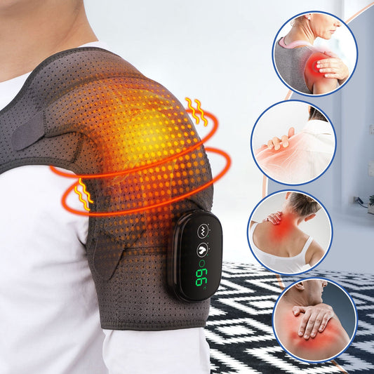 HexoShoulder™ Verlichtingspad voor Schouderpijn - Draagbare Warmte en Massage 1