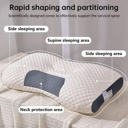 HexoSleep™ – orthopedisch slaapkussen met neksteun en massagekern van sojabonenvezel