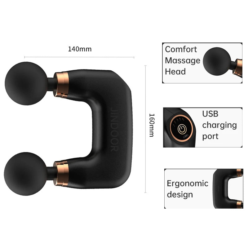 HexoPulse™ – Dubbelkoppige Percussie-Massage Gun