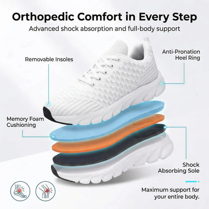 HexoComfy™ Women's Fusion-Knit Orthopedic Shoes 8