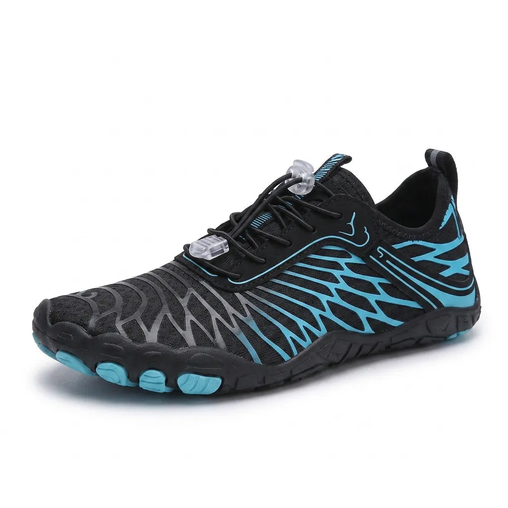HexoComfy™ Men's Orthopedic Outdoor Shoes in Black & Blue