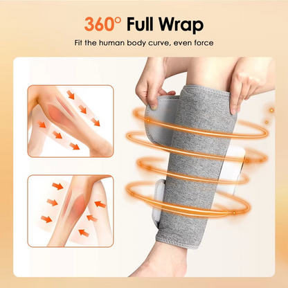 HexoLeg™ – draadloze aircompressie kuitmassager met warmte en slimme drukverlichting
