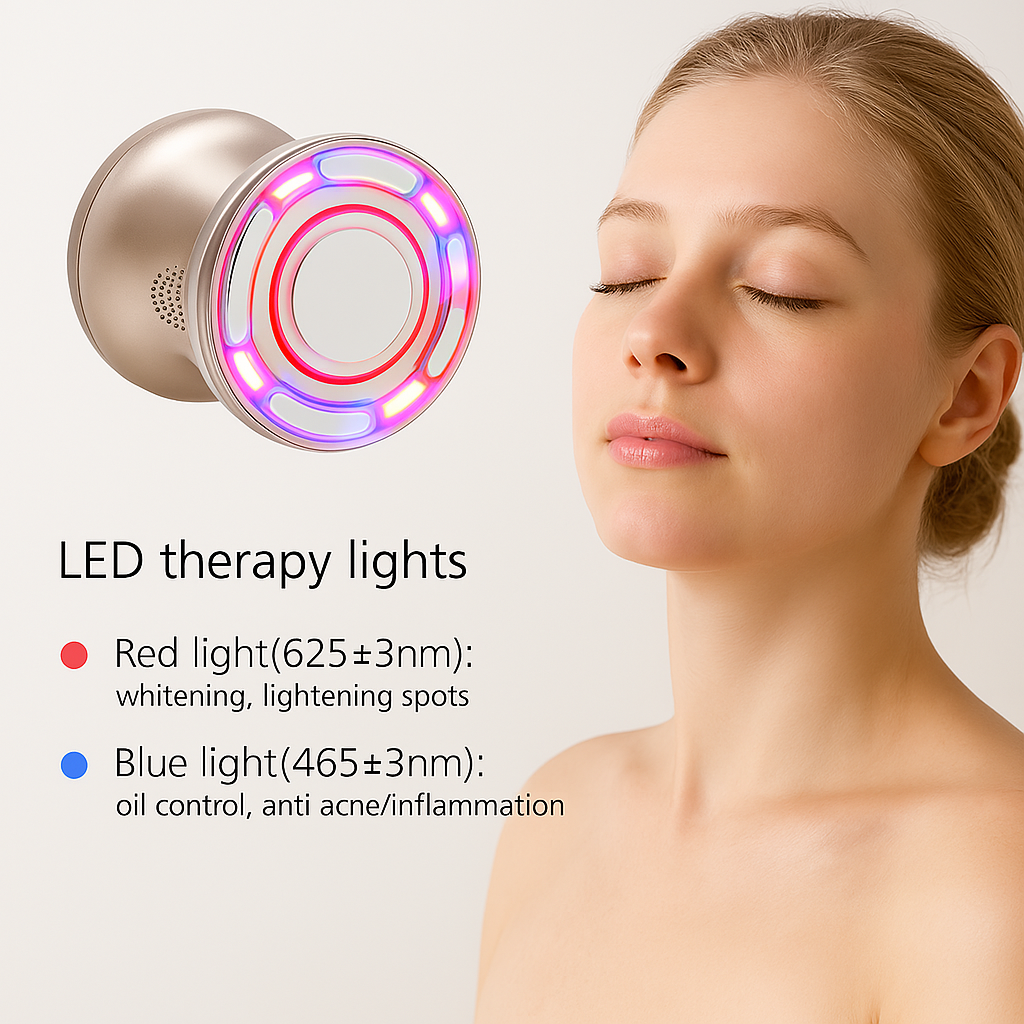 HexoTone™ Ultrasonic EMS & RF Massager Voor Lichaamsversteviging en Huidverjonging